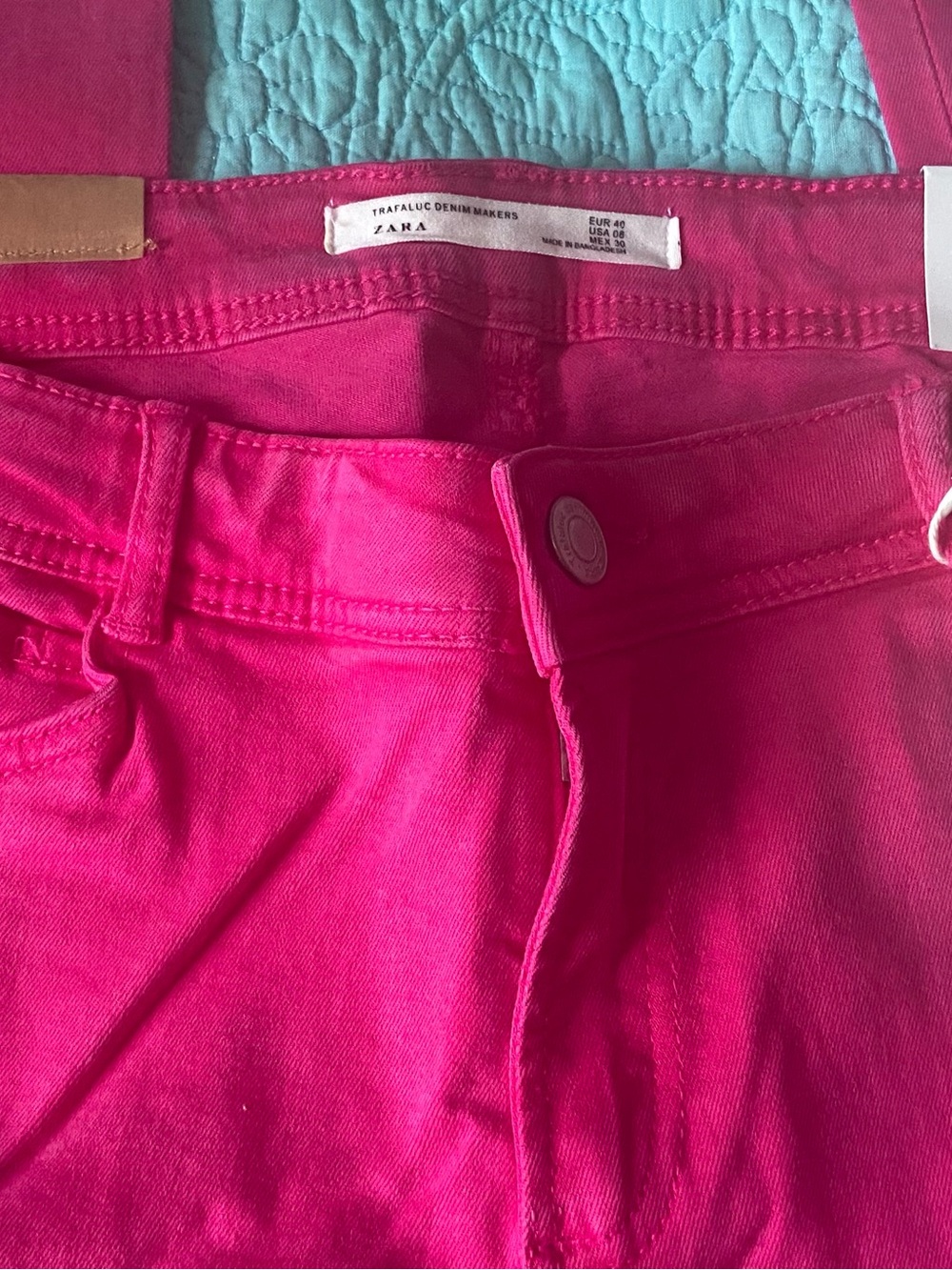 Zara Push Up Jeans in Bright Pink - Picture 6 of 9